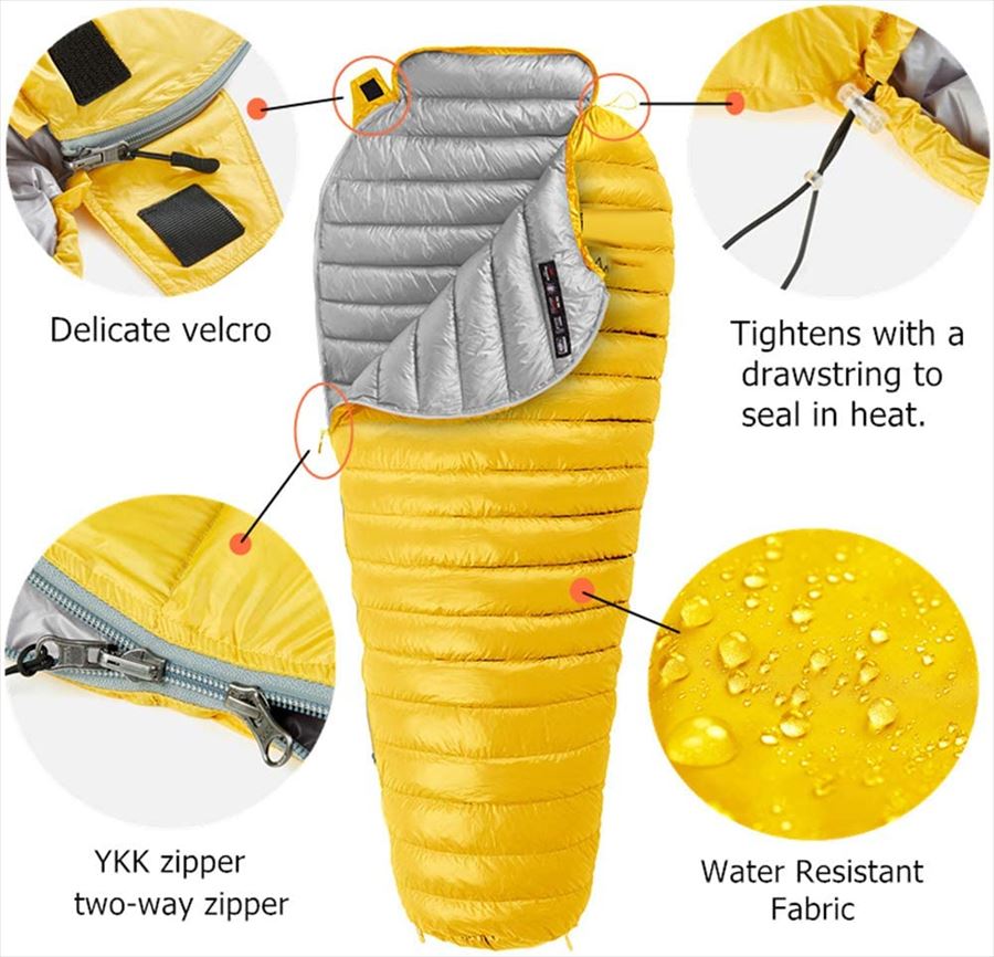 楽天市場】【Naturehike】 マミー型 寝袋 CW300 超軽量 高級 グース