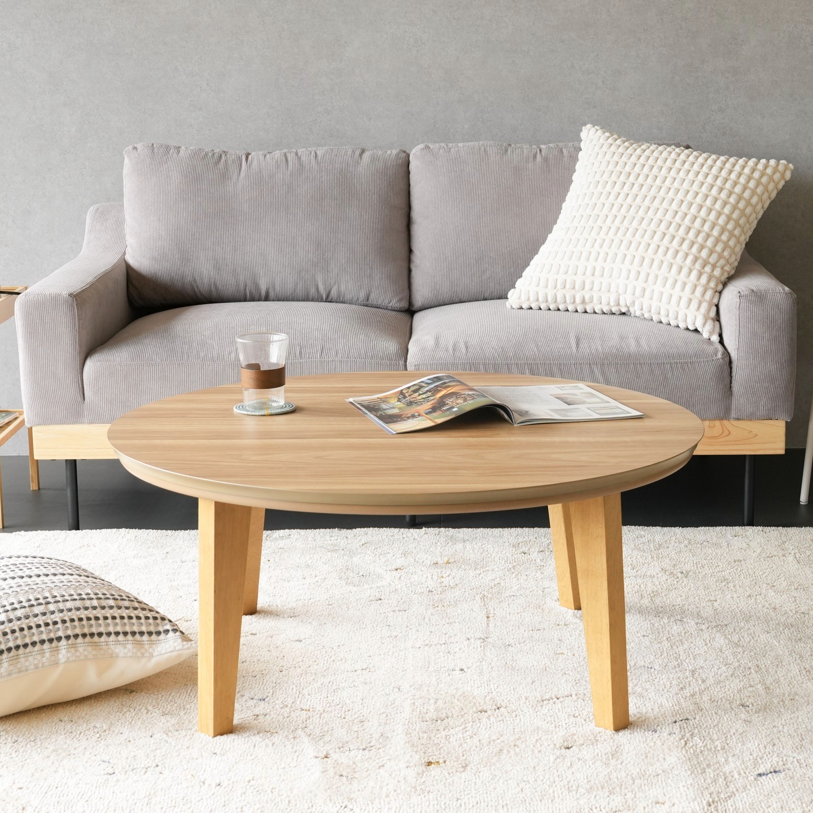 楽天市場】こたつ 円形こたつ テーブル コタツ 丸型 90cm おしゃれ