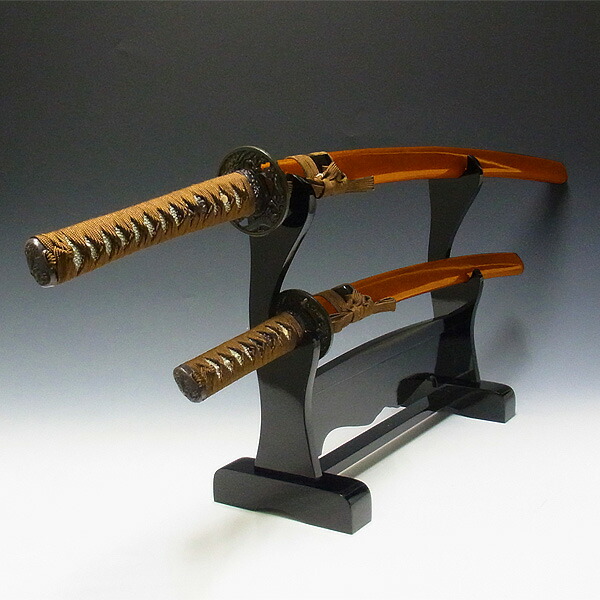 楽天市場】模造刀用 刀掛け 木台(2本掛け) 木製 : 龍祥本舗