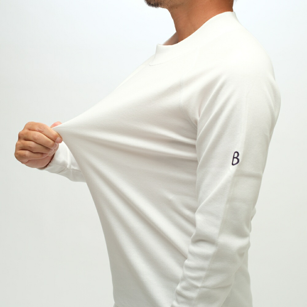 楽天市場】新素材 ストレッチ長袖モックネック ハイネック 長袖 モック