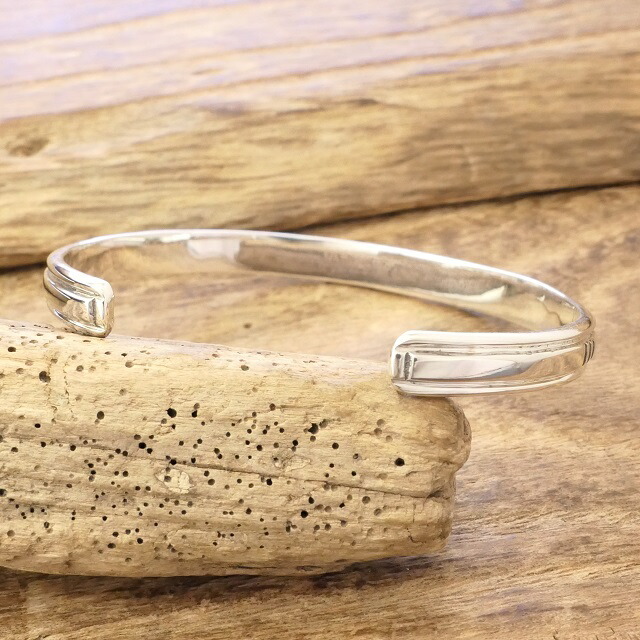 楽天市場】オパール スタンプ バングルシルバー925 メンズ レディース