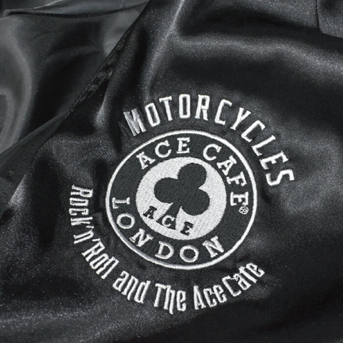 楽天市場】エースカフェロンドン スカジャン バイク クローバー ロゴ