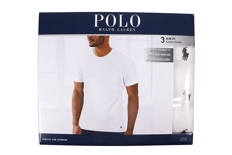 楽天市場】POLO RALPH LAUREN SLIM FIT COTTON CREWS 3PCS (NSCNP3-WHD