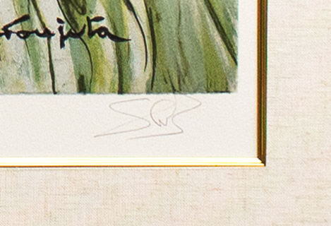 楽天市場】藤田嗣治 「 鳩と少女 」 リトグラフ【中古】 : 内田画廊