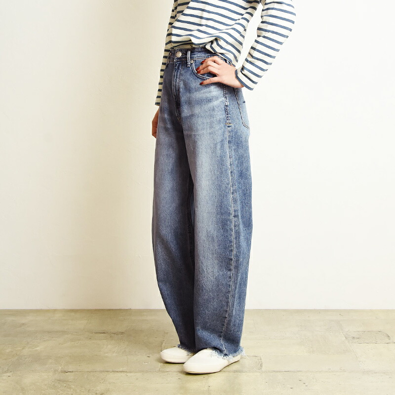 楽天市場】ヤヌーク YANUK ローラ LAURA カーブテーパード デニム