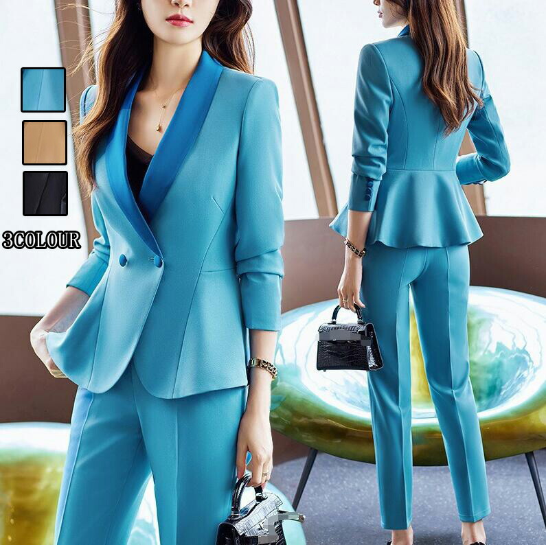 楽天市場】ブルー（スーツ・セットアップ｜レディースファッション）の通販