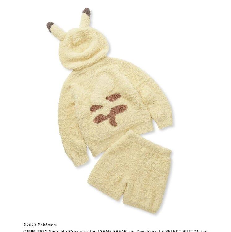 ピカチュウになりきれるパーカ＆ショートパンツのセット】ポケモン
