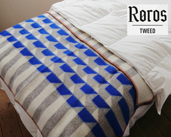 ROROS-TWEEDロロスツィード　ウールブランケットひざ掛け　NORWAY Amazon｜Roros ツイード デザイナー 100% ノルウェー産ウール スロー