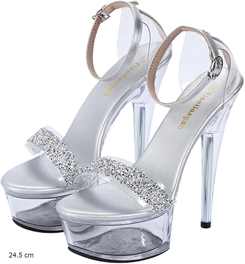 楽天市場】クリア ハイヒール レディース ピンヒール オープントゥ