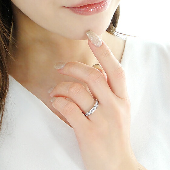 楽天市場】Pt950 天然ピンクダイヤモンド エタニティリング【0.28ct