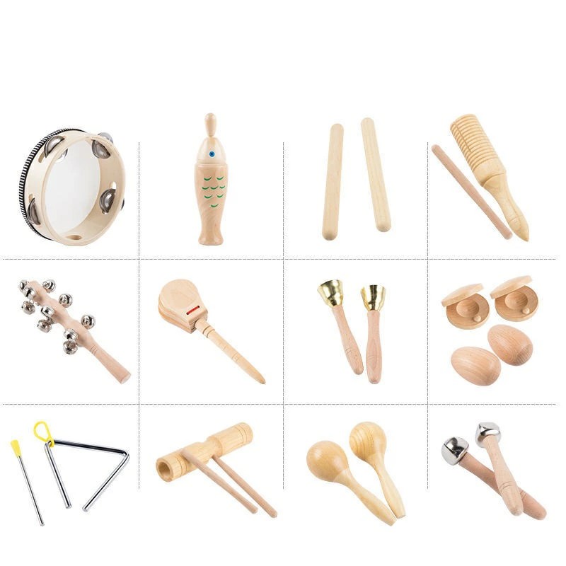 楽天市場】打楽器 木製 13点セット 幼児用 パーカッション 楽器セット