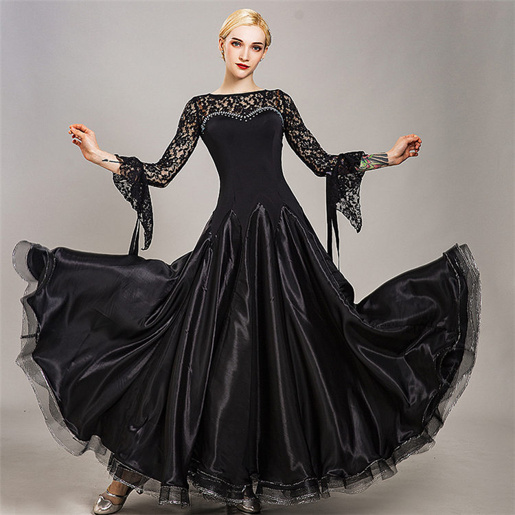 楽天市場】社交ダンス 衣装 おしゃれ レース パーティードレス ロング