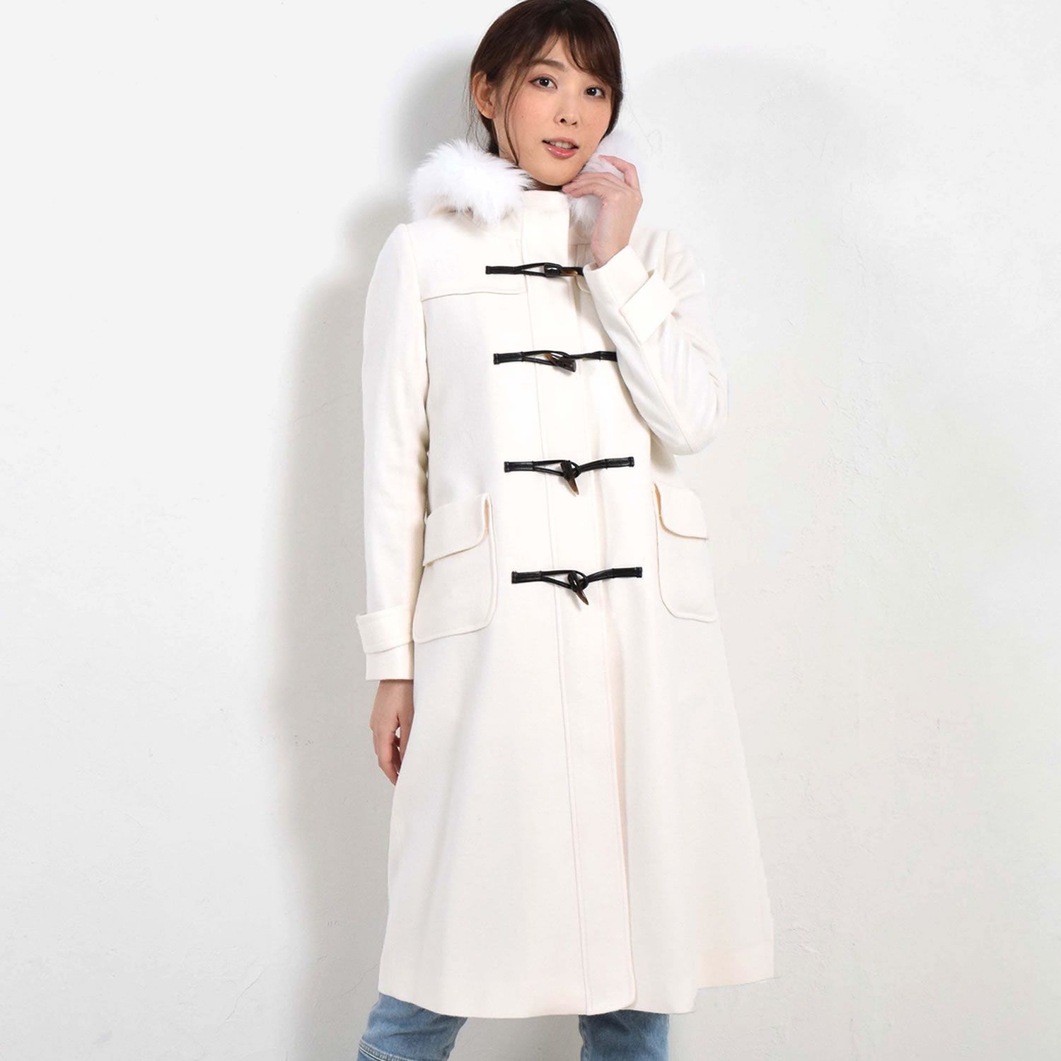 楽天市場】ダッフル コート カシミヤ コート [Merfirge]ロング丈