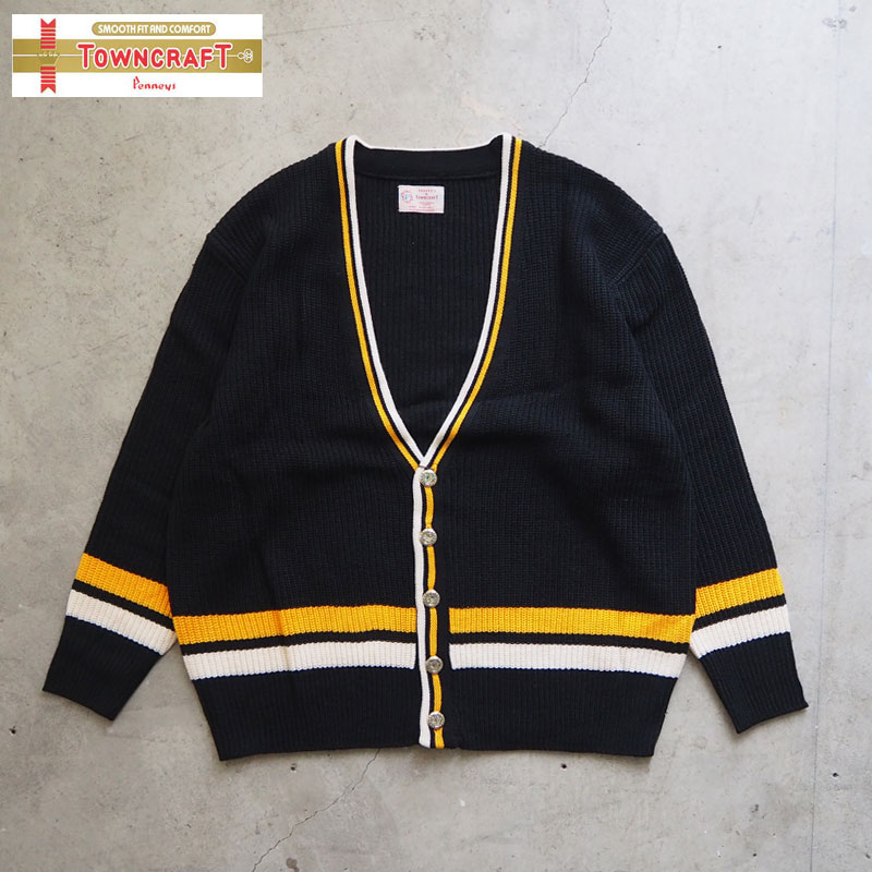 楽天市場】TOWNCRAFT タウンクラフト カーディガン 60s LINE CARDIGAN
