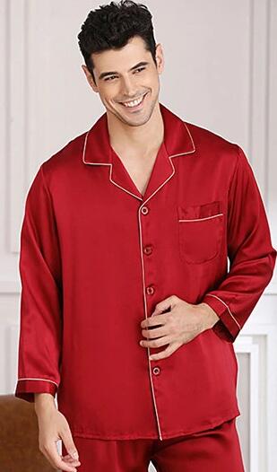 楽天市場】＼13%クーポン利用で割引／サテン シルク パジャマ メンズ