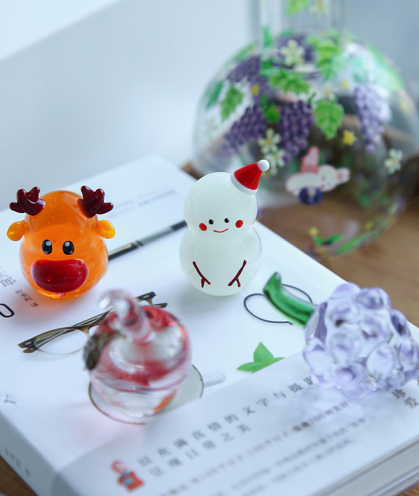 楽天市場】IwaiLoft クリスタル オブジェ トナカイ ガラス細工 果物