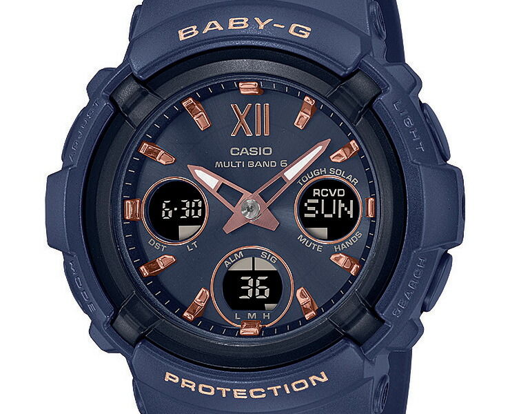楽天市場】カシオ ベビーG 電波 ソーラー ネイビー BGA-2800-2AJF