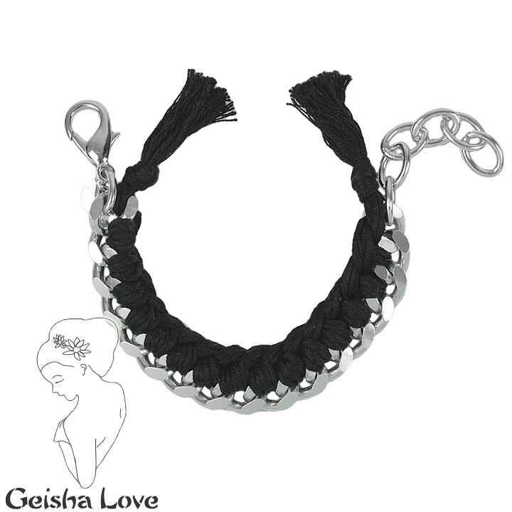 楽天市場】ゲイシャ ラブ Geisha Love シルバー チェーンブレスレット