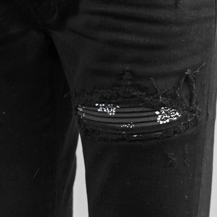 楽天市場】アミリ AMIRI ダメージ ジーンズ アミリ デニム MX1 BANDANA