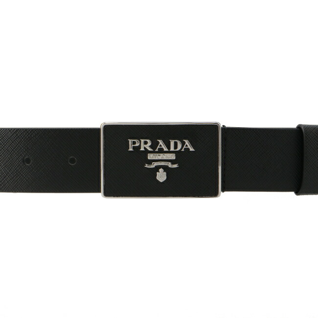 楽天市場】プラダ/PRADA ベルト メンズ 型押しカーフスキン レザー