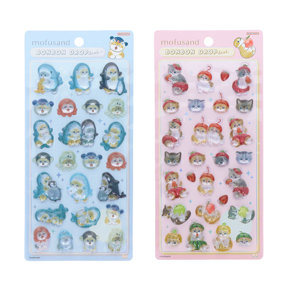 楽天市場】サンスター文具 ボンボンドロップシール mofusand S8542970