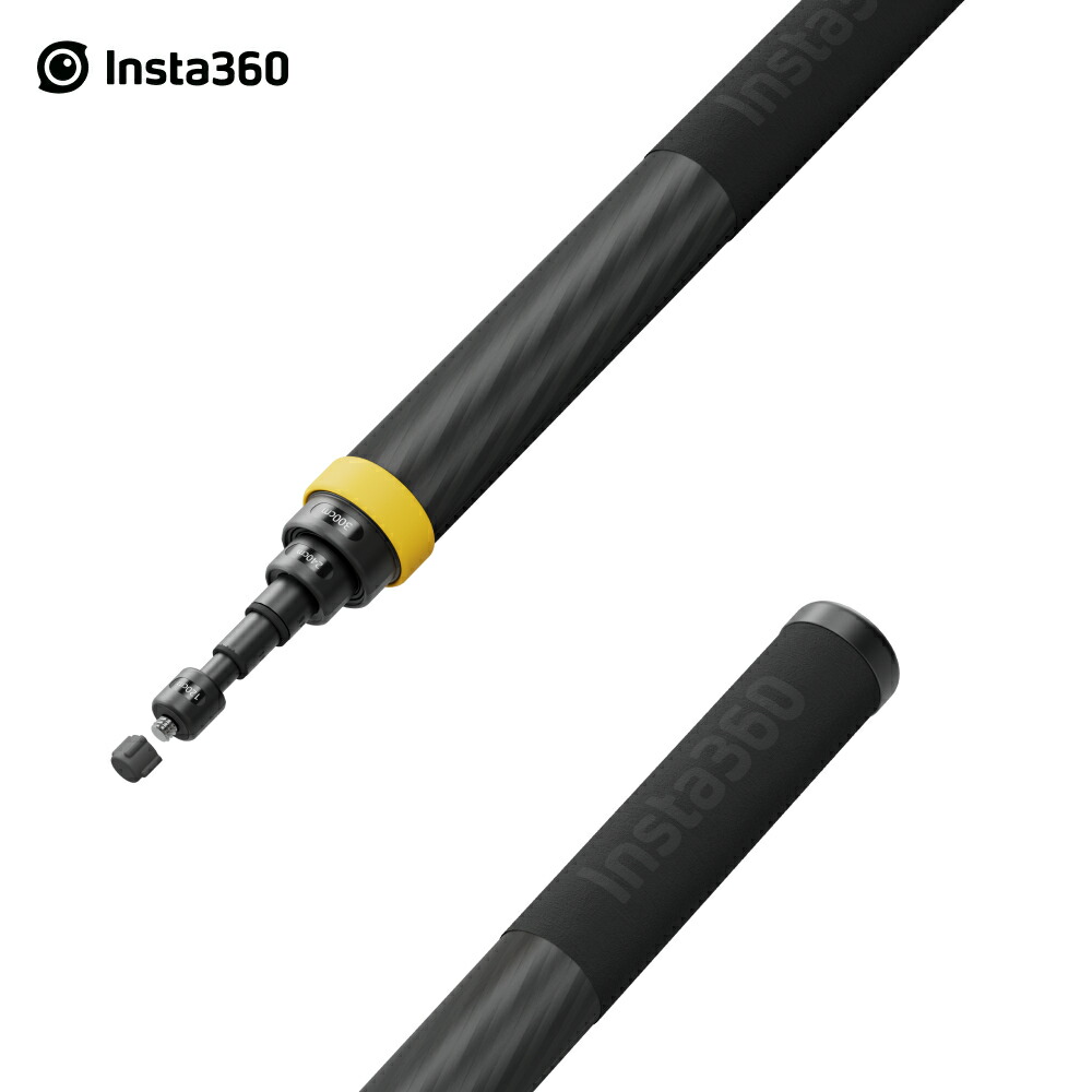 楽天市場】Insta360 300cm超長い見えない自撮り棒|伸縮自在36cmから3m