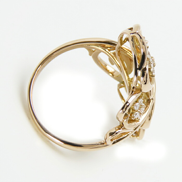 楽天市場】クイーン ジュエリー 平和堂貿易 K18PG ダイヤモンド リング