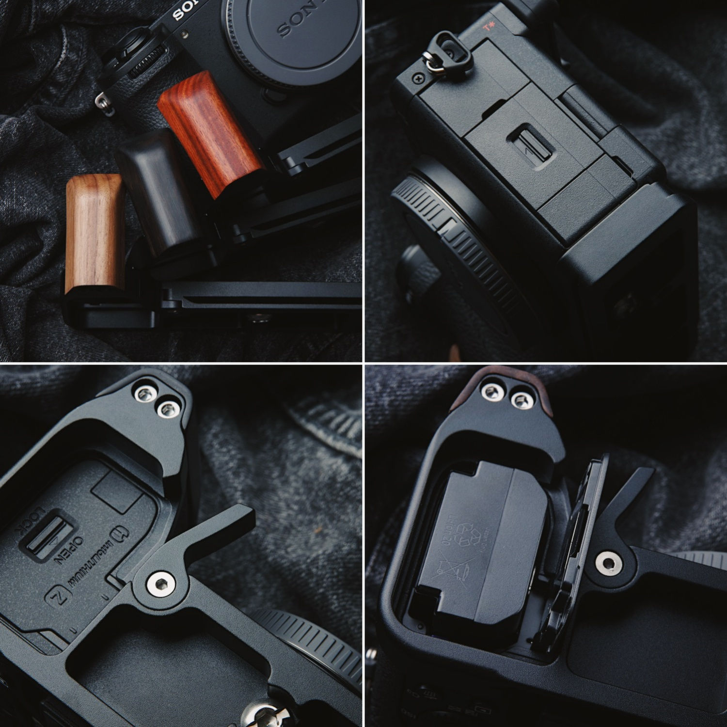 楽天市場】SONY A6700 専用 ハンドグリップメタル 檀木材 ハンドメイド