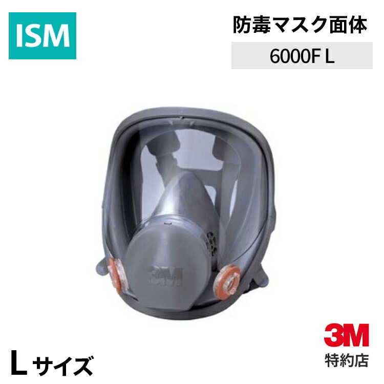楽天市場】[6000F L] 防毒マスク面体 Lサイズ (吸収缶別売) 3M