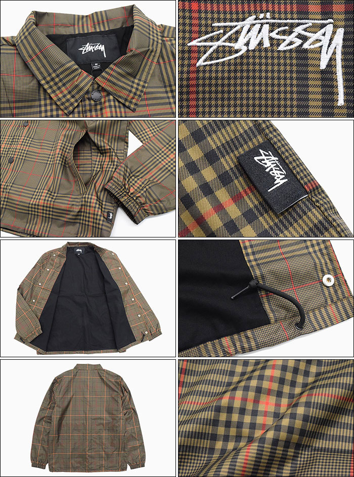 楽天市場】ステューシー STUSSY ジャケット メンズ Plaid Coach