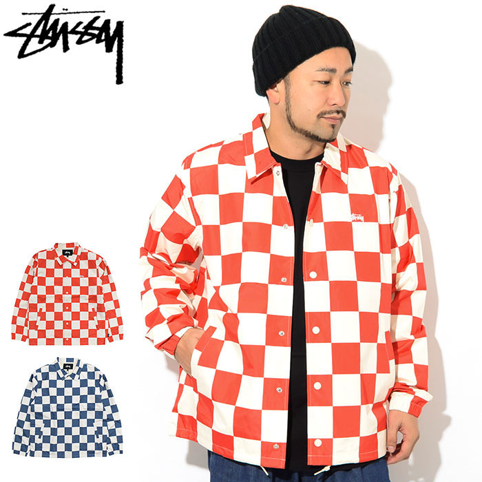 楽天市場】ステューシー STUSSY ジャケット メンズ Checker Coach