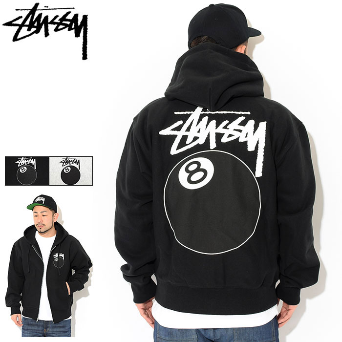 楽天市場】ステューシー STUSSY パーカー ジップアップ メンズ 8 Ball