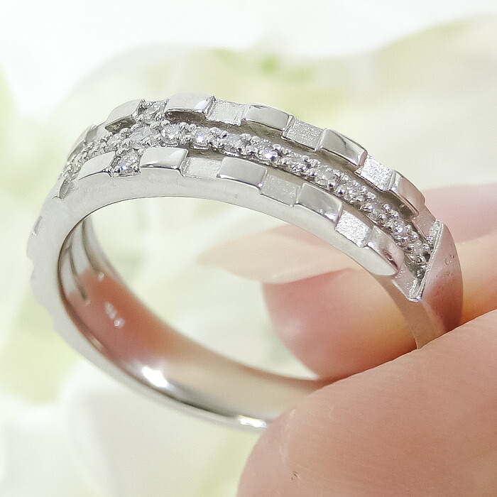 楽天市場】Pt900/K18YG/K18PG クロス 十字 メンズ ダイヤモンド リング