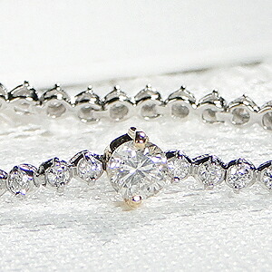 楽天市場】Pt850/K18YG【1.75ct】ダイヤモンド ステーション テニス