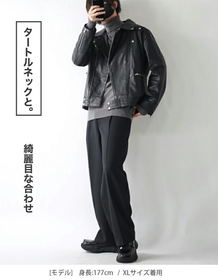 楽天市場】【3/11まで！10％オフ】レザージャケット ライダース ダブル