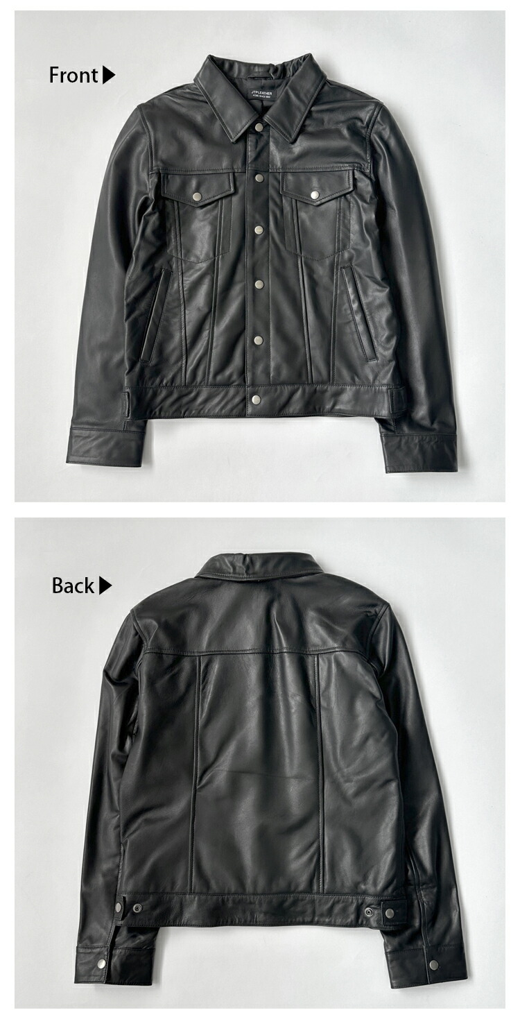 楽天市場】レザージャケット トラッカージャケット Gジャン 3rd