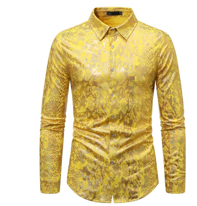楽天市場】シャツ パイソン柄 ヘビ柄 蛇柄 総柄 メタリック感