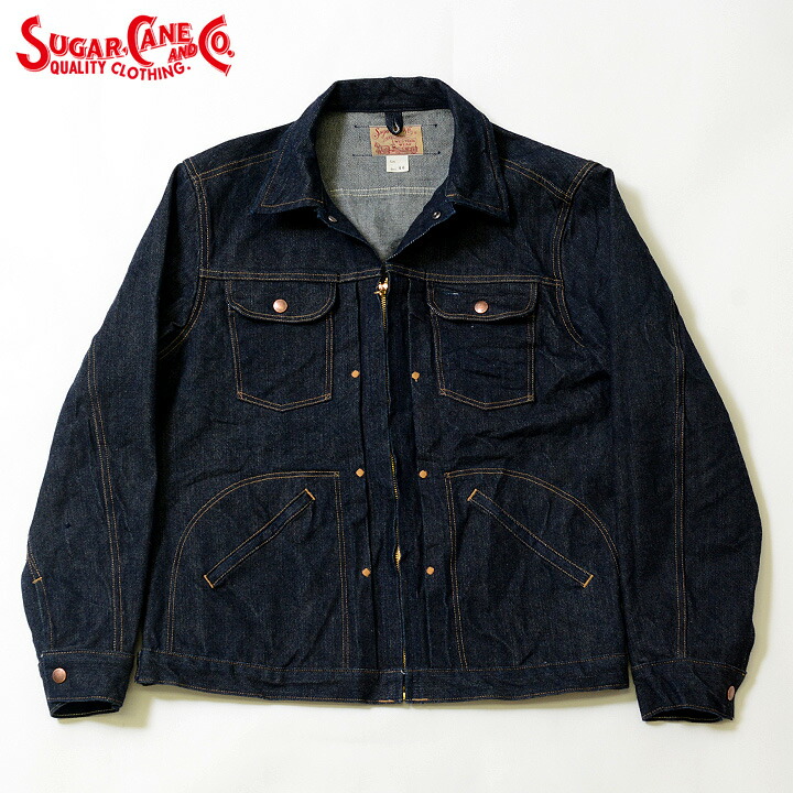 楽天市場】No.SC14841 SUGAR CANE シュガーケーン13oz. BLUE DENIM ZIP