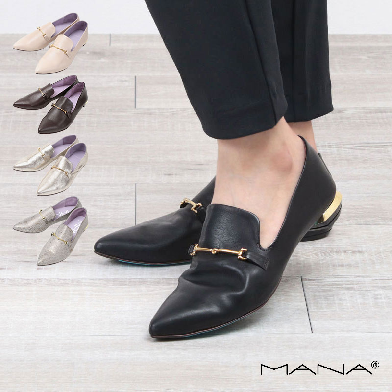 楽天市場】【正規品】MANA マナ ホースビットバブーシュ パンプス