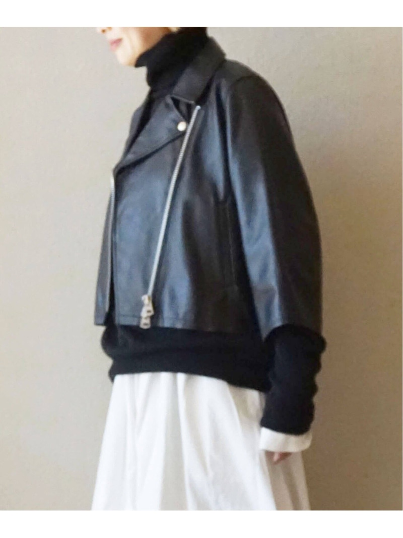 楽天市場】レザーショートライダースジャケット journal standard luxe