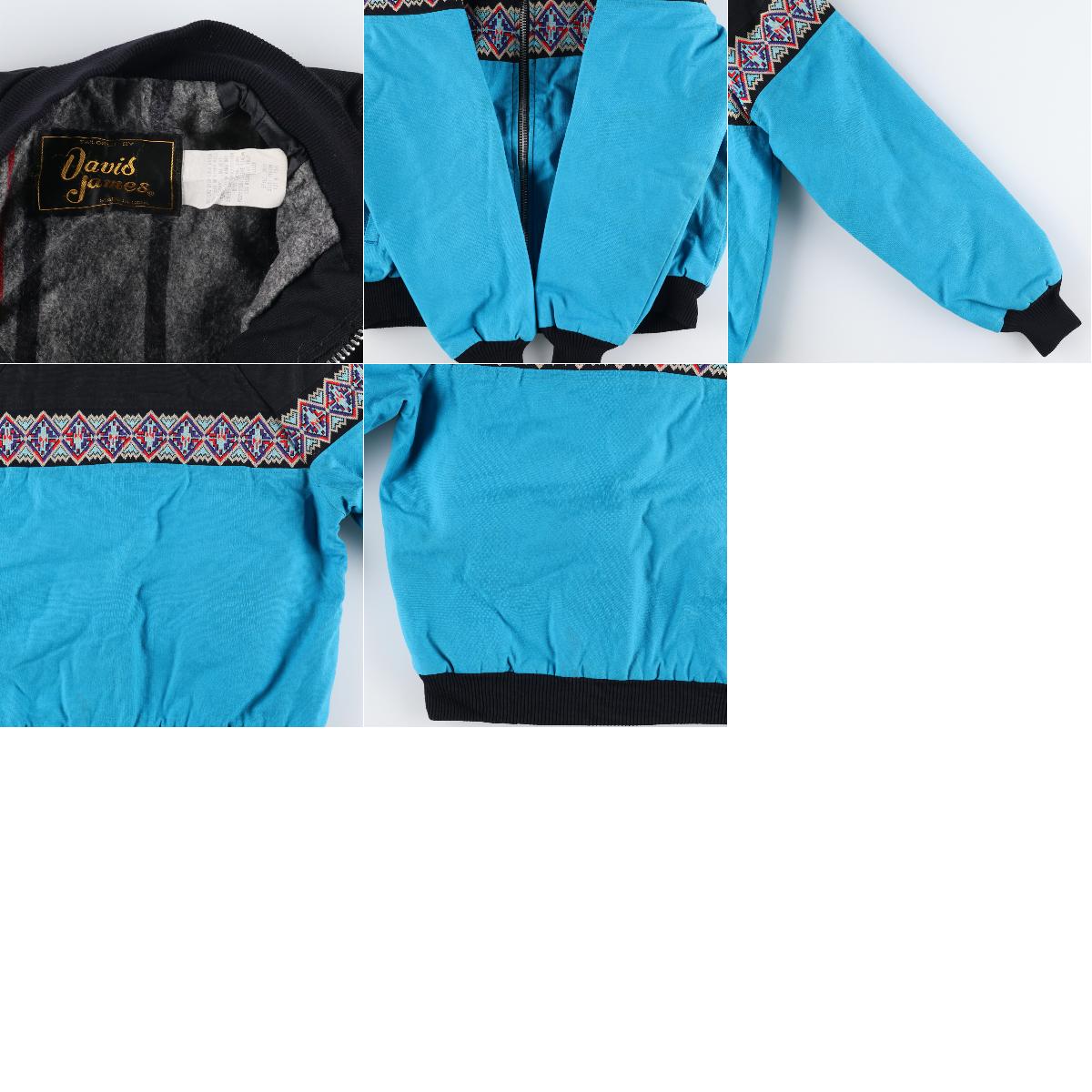 楽天市場】古着 80年代 DAVIS JAMES ネイティブ柄 ワークブルゾン USA