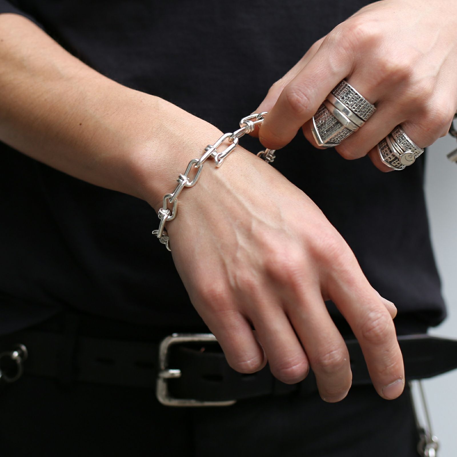 楽天市場】ビクターチェーン ブレスレット M - シルバー : JAM HOME