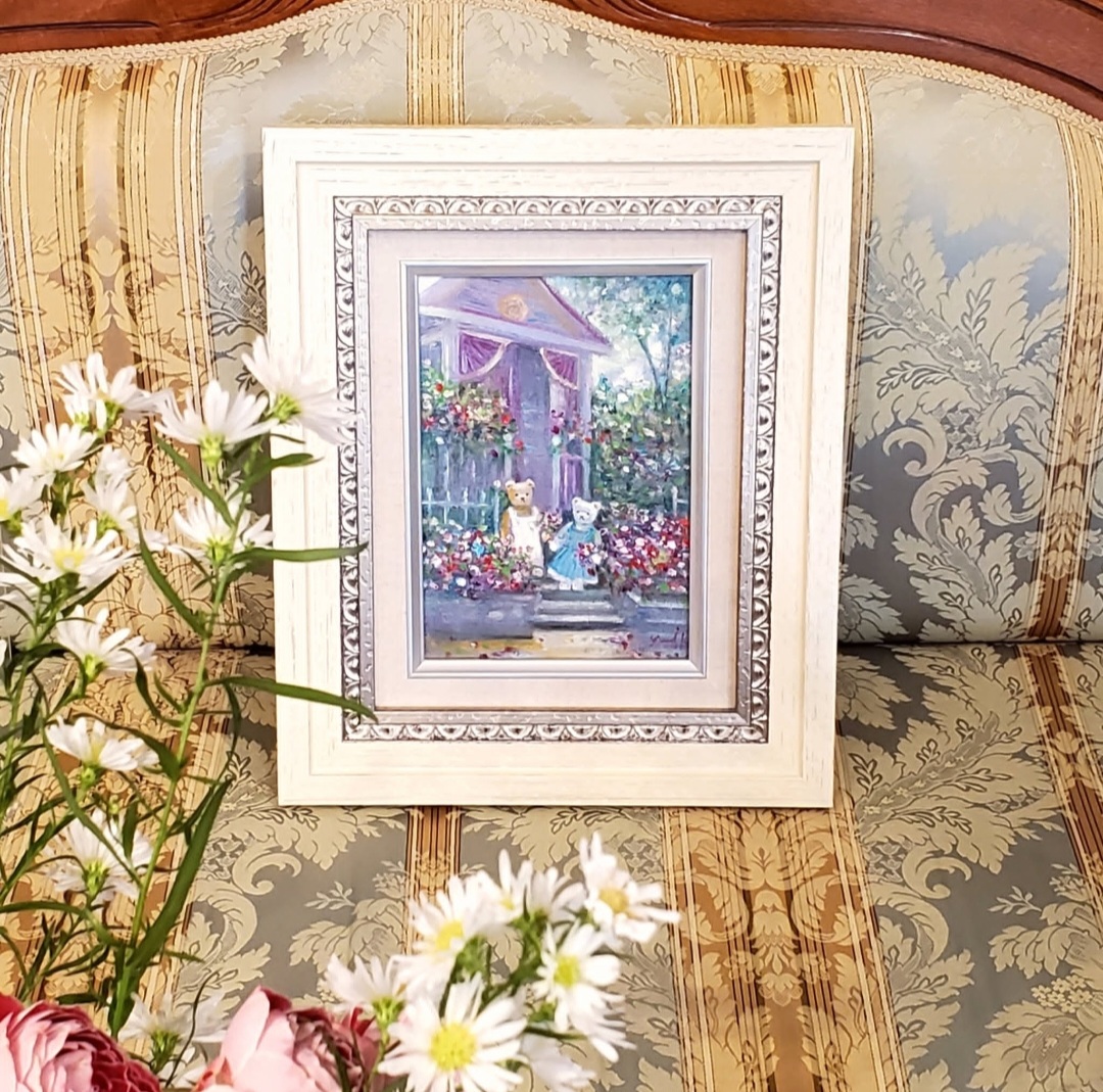 楽天市場】絵画 「クマ達のビューティフルライフ」 油彩画 油絵 原画