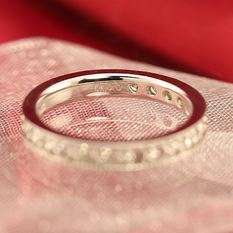 楽天市場】☆pt950【1.00ct】ダイヤモンド ミル打ち フルエタニティ