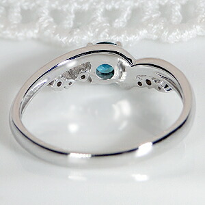 楽天市場】Pt900 ブルージルコン ダイヤモンド リング【送料無料