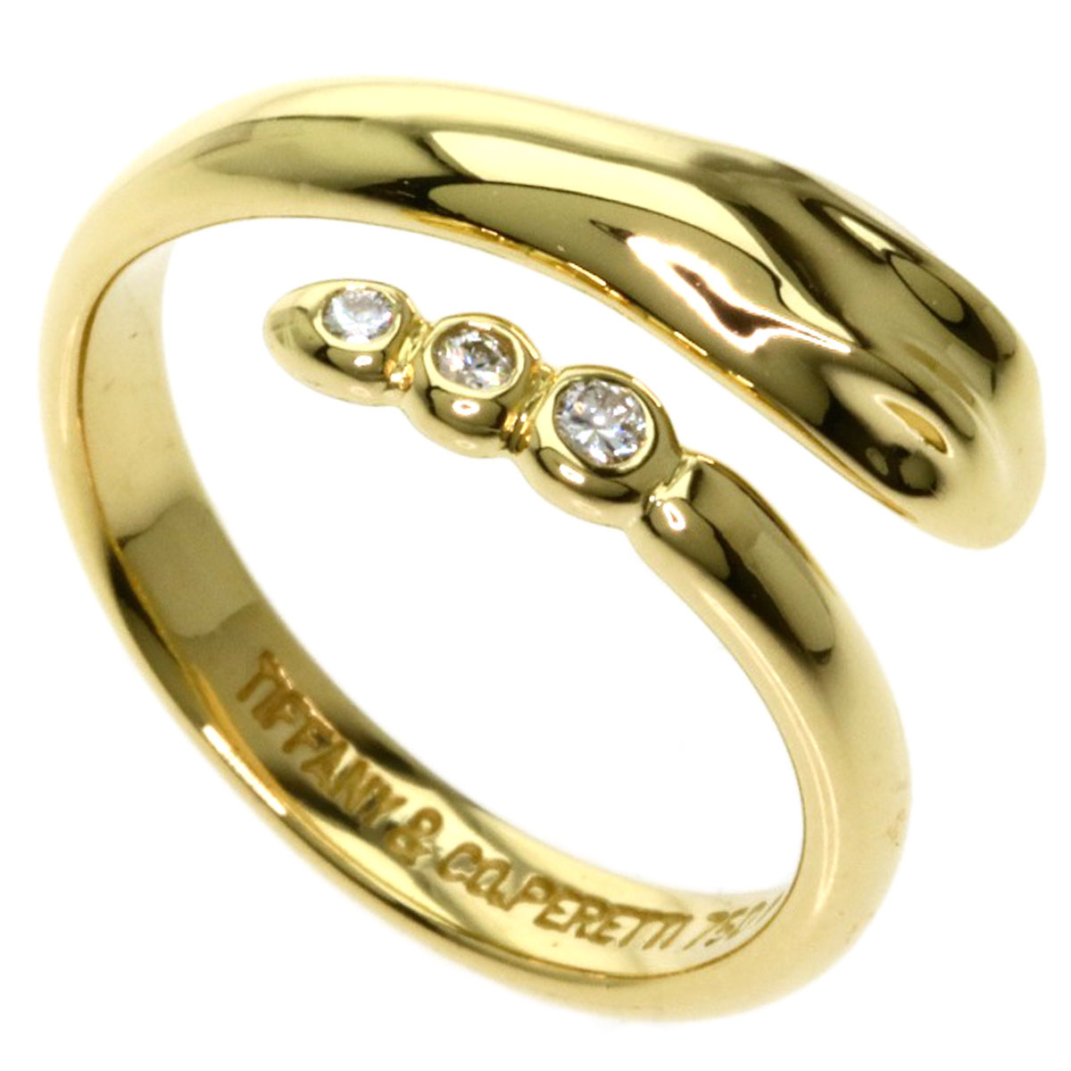 楽天市場】ティファニー スネーク ダイヤモンド リング・指輪 K18