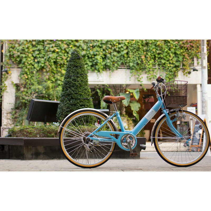 楽天市場】子供用自転車 24インチ シマノ6段変速 カゴ カギ ライト付