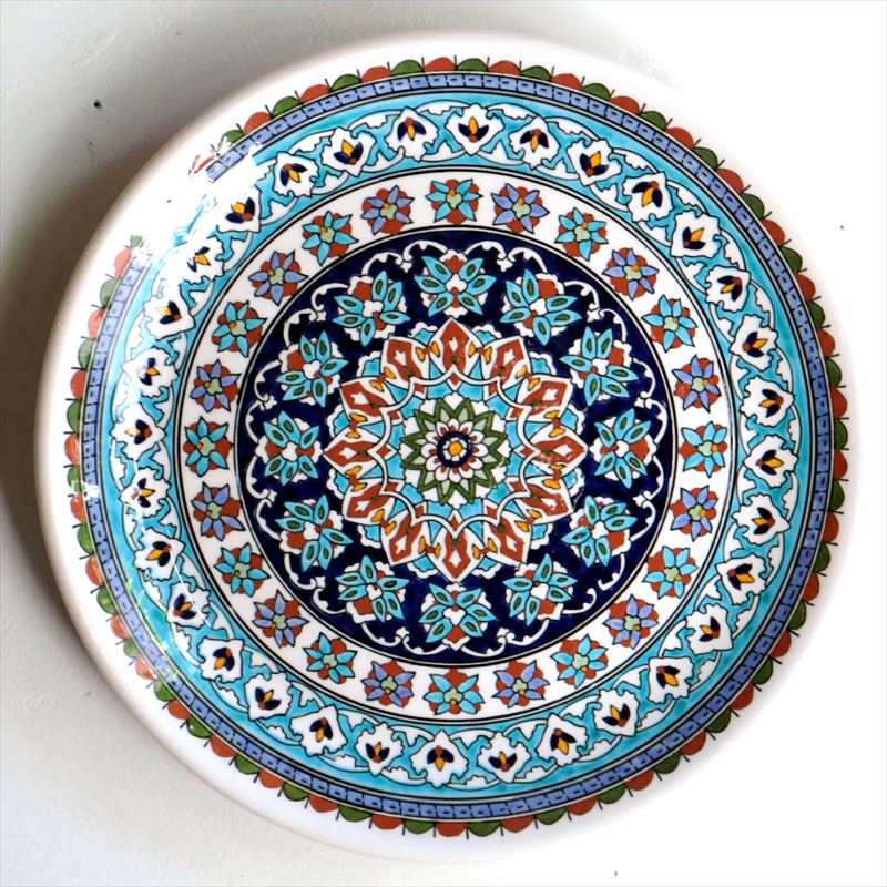 楽天市場】トルコ陶器 プレート 飾り皿 直径30cm キュタフヤ