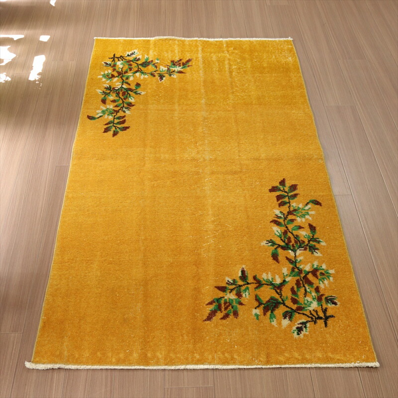 楽天市場】ヴィンテージ オーバーダイドラグ マスタードイエロー 194