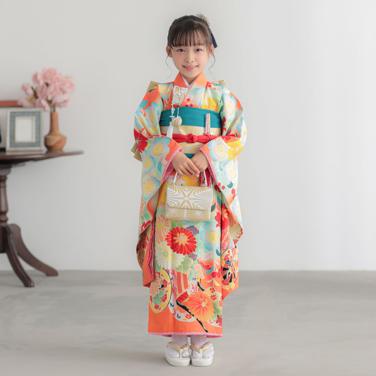 楽天市場】【レンタル】753 七五三 着物 7歳 フルセット 女の子